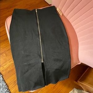 Black pencil skirt